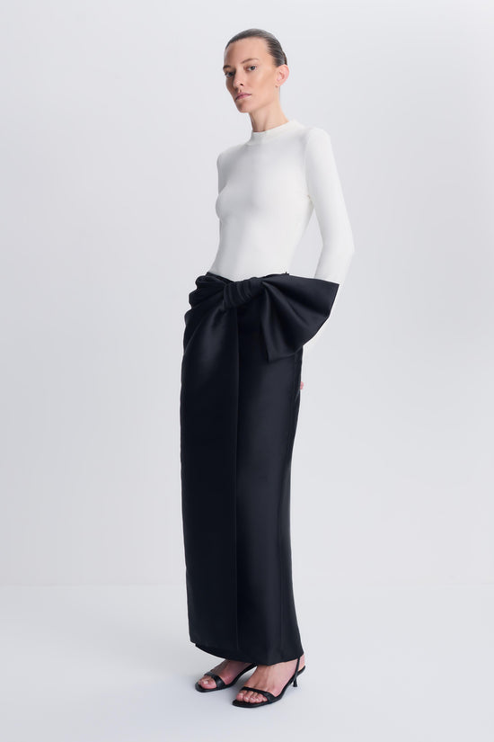 Coralyne Knit Combo Gown