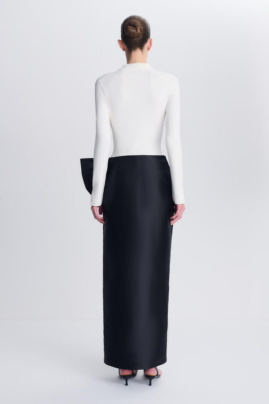 Coralyne Knit Combo Gown
