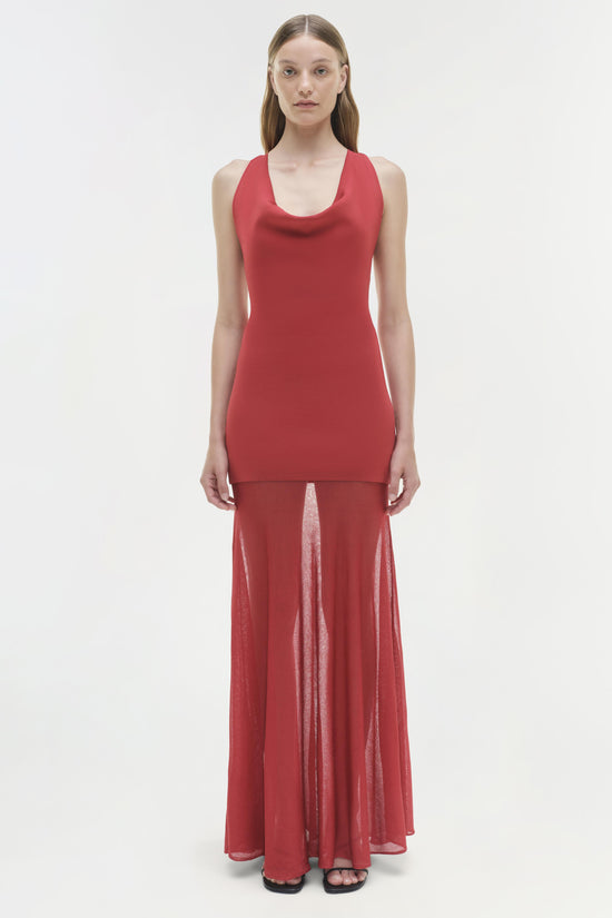 Xena Knit Combo Maxi Dress