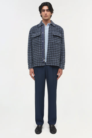 Caleb Brushed Plaid Shirt Jacket