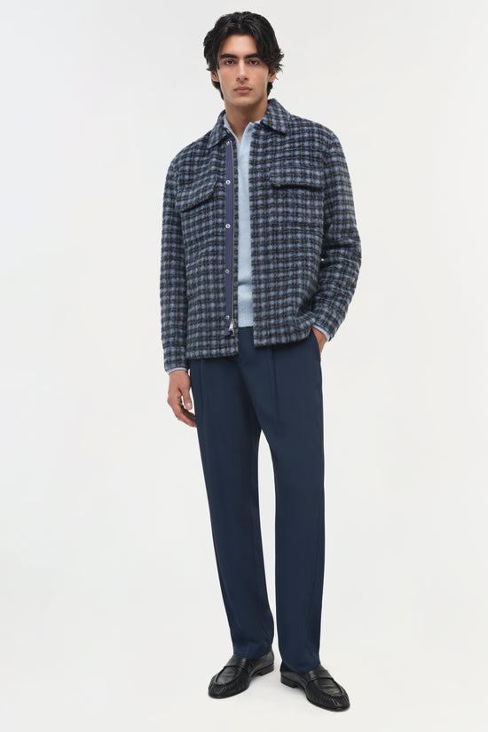 Caleb Brushed Plaid Shirt Jacket
