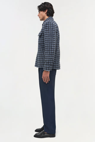 Caleb Brushed Plaid Shirt Jacket