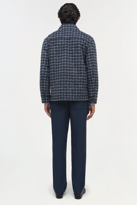 Caleb Brushed Plaid Shirt Jacket