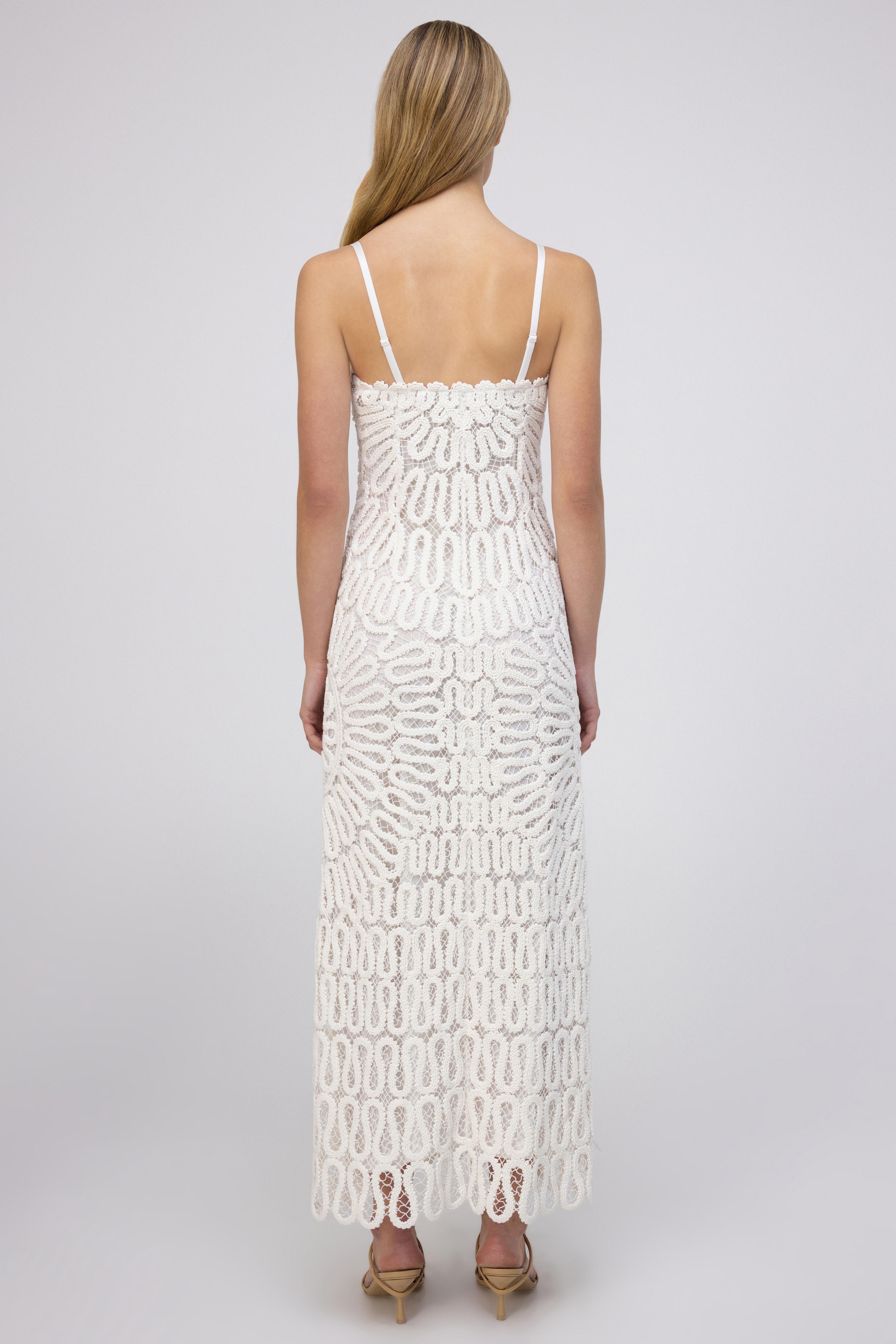 Elise Midi Dress - White | SIMKHAI