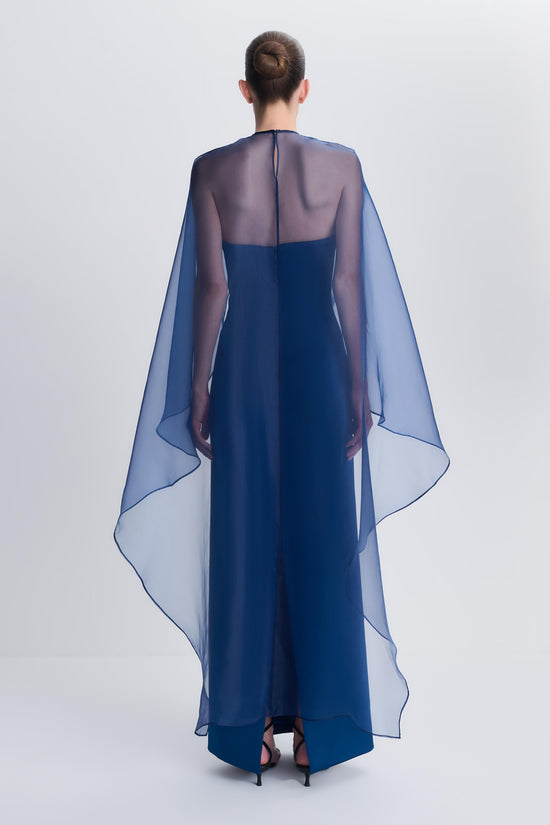 Fiora Organza Cape Gown