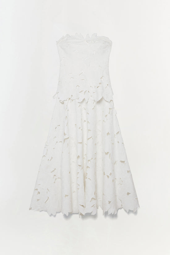 Audrey Embroidered Midi Dress