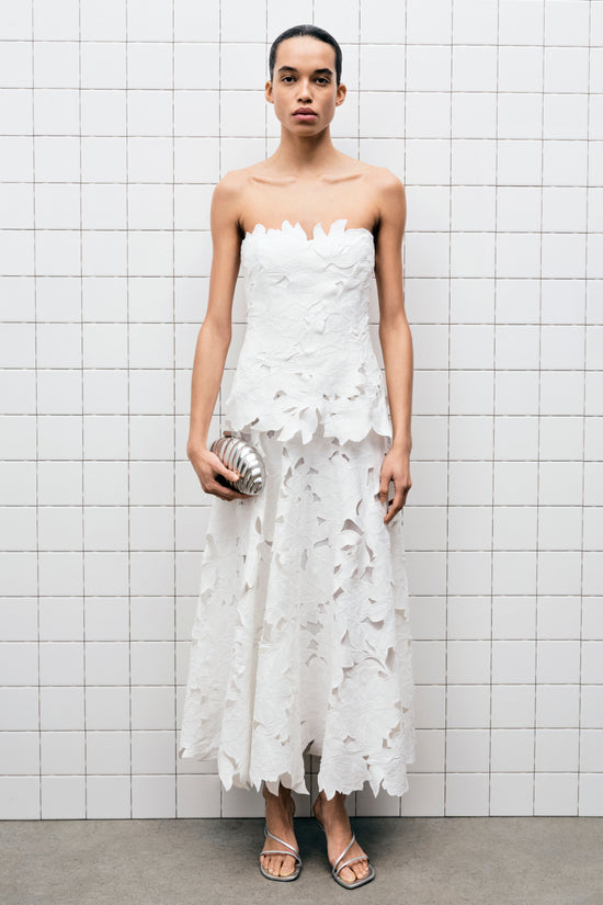 Audrey Embroidered Midi Dress