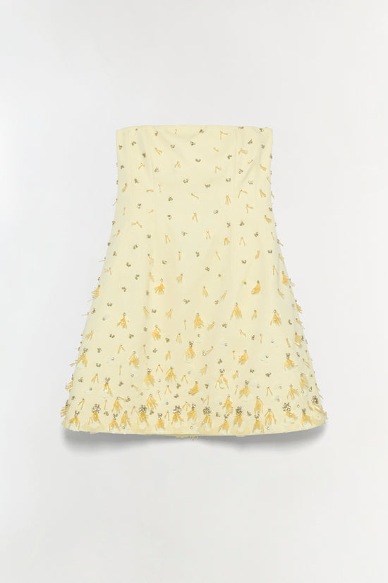 Yasmin Embellished Strapless Mini Dress
