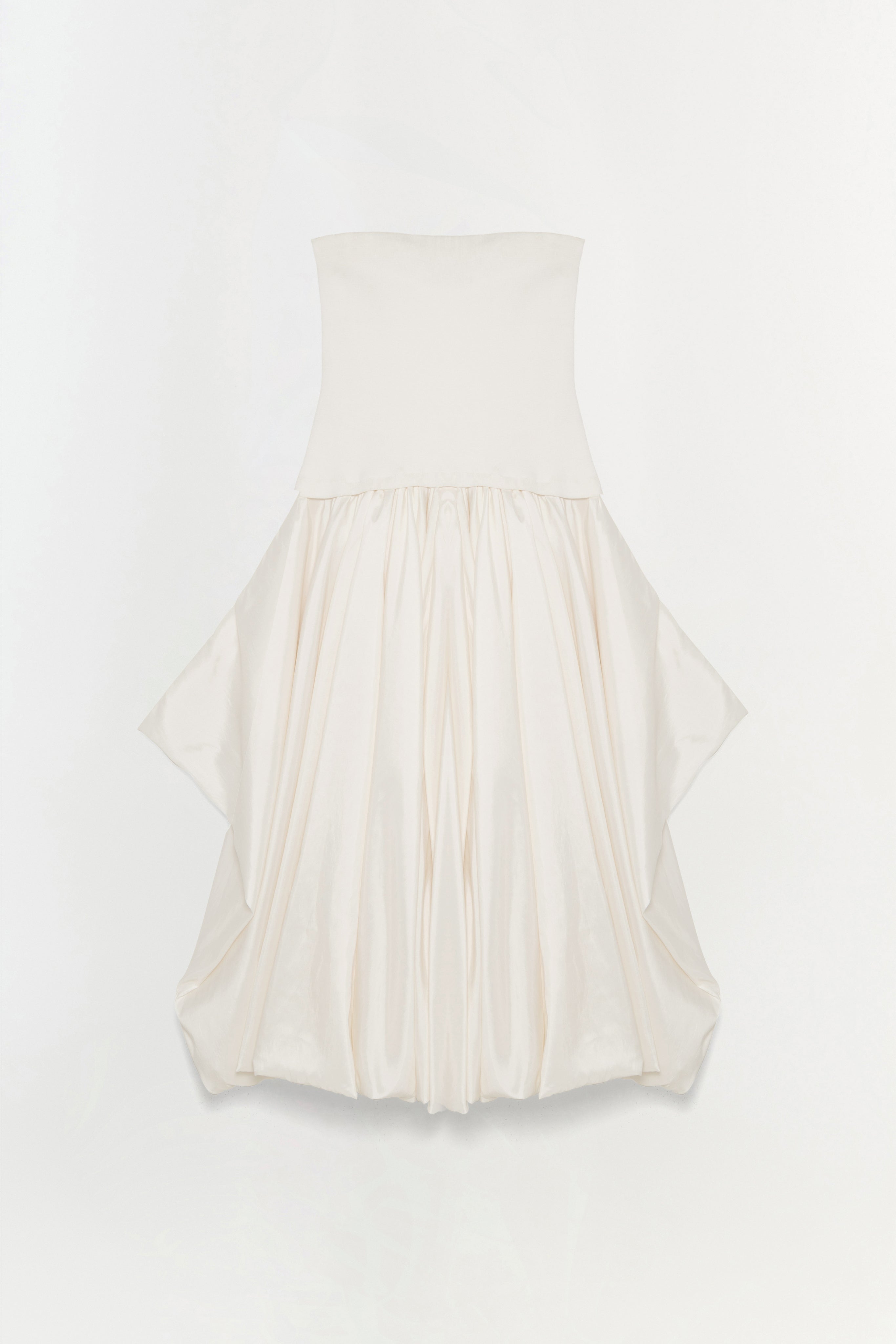 Izzy Strapless Taffeta Midi Dress SIMKHAI Izzy Strapless Taffeta Midi Dress SIMKHAI