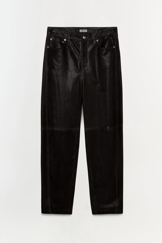 Waldon Leather Curved Leg Pant