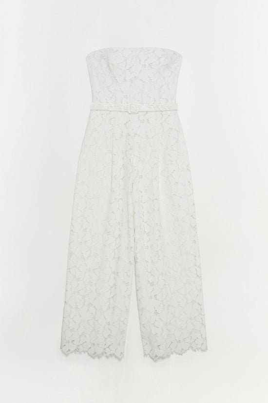 Rebecca Lace Strapless Jumpsuit