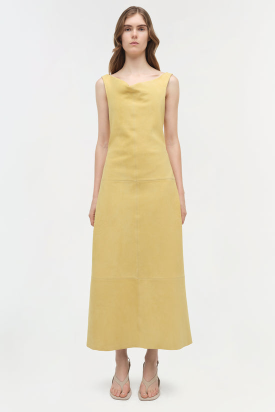 Bridger Suede Halter Midi Dress