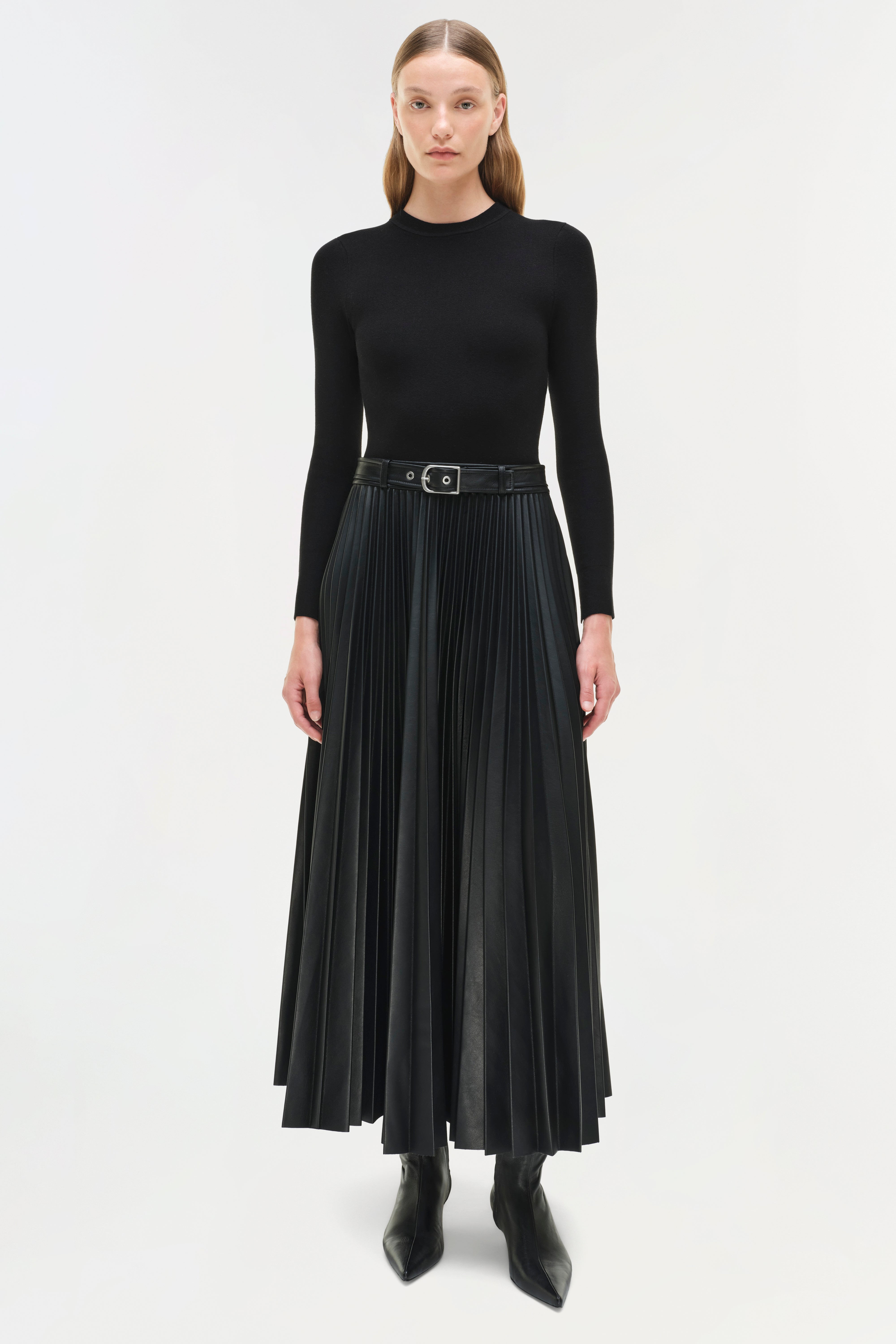 Abilene Knit Combo Midi Dress SIMKHAI Abilene Knit Combo Midi Dress SIMKHAI