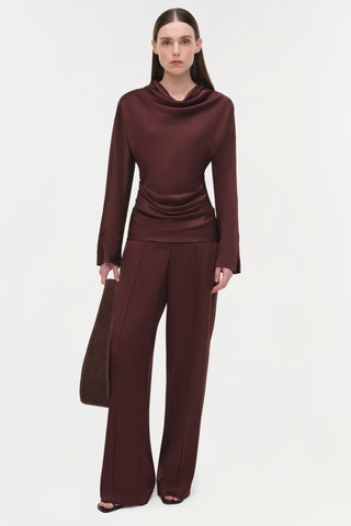 Kyra Satin Wide Leg Pant