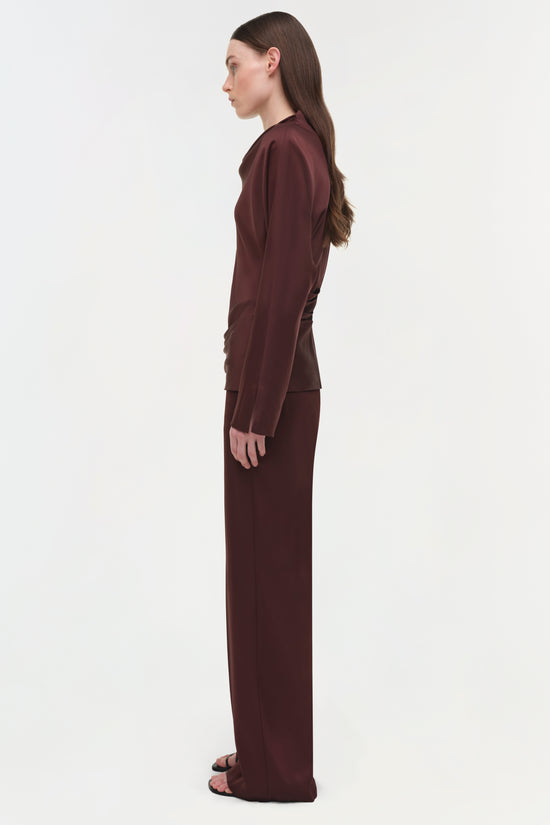 Kyra Satin Wide Leg Pant