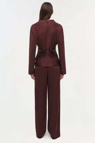 Kyra Satin Wide Leg Pant