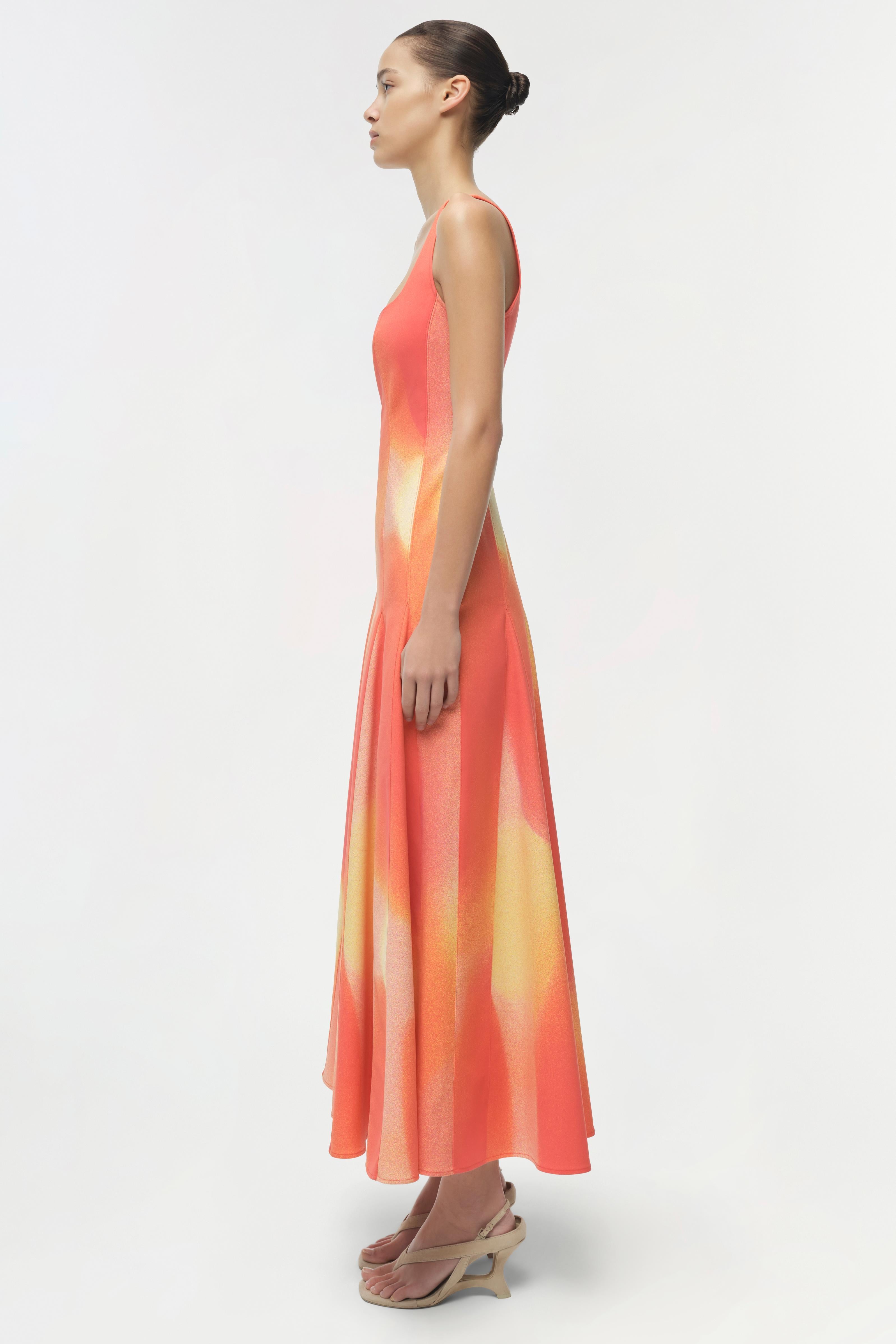 simkhai orange sequin dress Replying to @nicole The perfect pop of color with @nicole In the @Simkhai Bex Tank Maxi Dress #revolve #orange #orangedress #dress #dressinspo #sequins #sequinsdress #ootd #style #color #bright