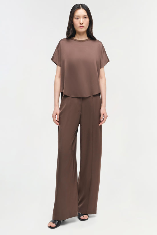 Kyra Satin Wide Leg Pant