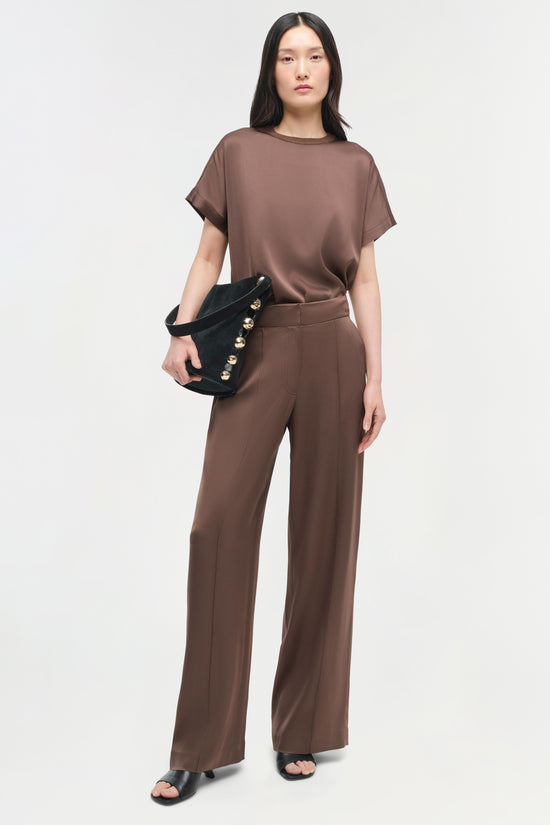 Kyra Satin Wide Leg Pant