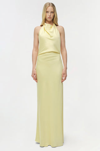 Reannon Draped Satin Gown