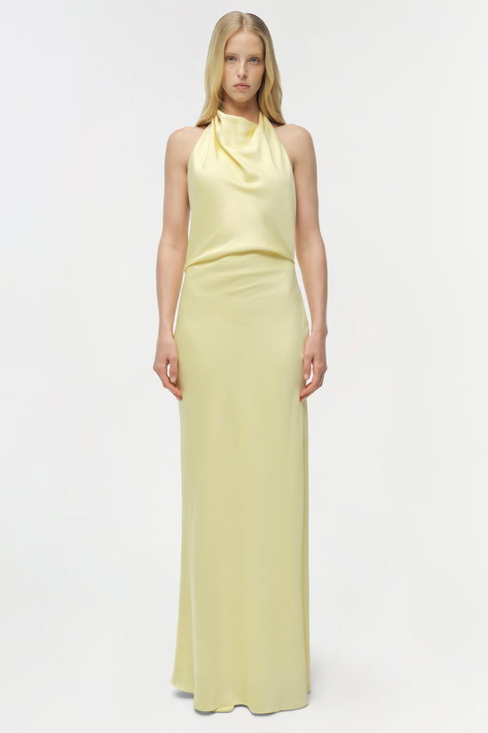 Reannon Draped Satin Gown