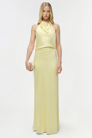 Reannon Draped Satin Gown