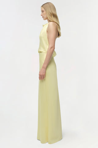 Reannon Draped Satin Gown