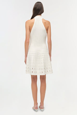 Jenna Eyelet Knit Mini Dress