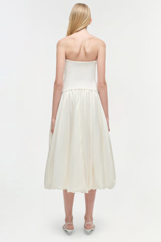 Izzy Strapless Taffeta Midi Dress