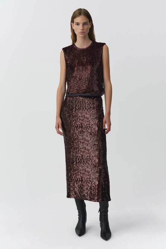 Nikki Embellished Midi Skirt