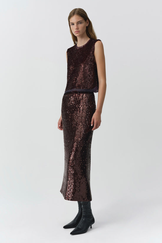 Nikki Embellished Midi Skirt