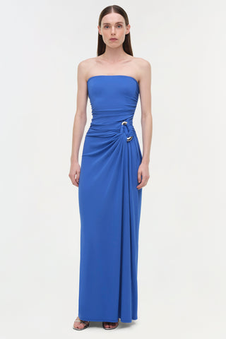 Emma Draped Jersey Bustier Gown