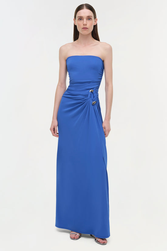 Emma Draped Jersey Bustier Gown
