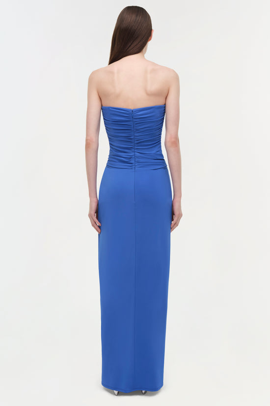 Emma Draped Jersey Bustier Gown