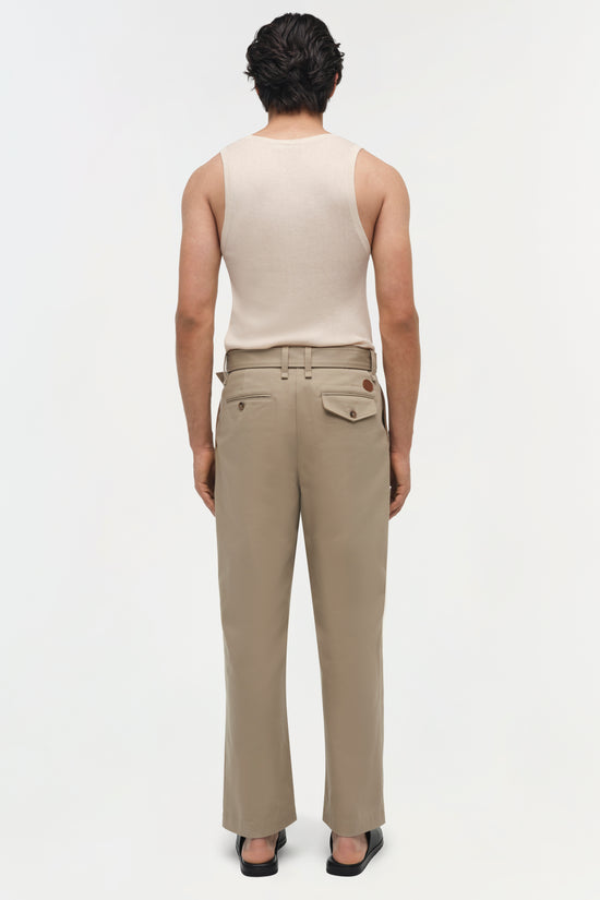 Kent Twill Pleated Pants