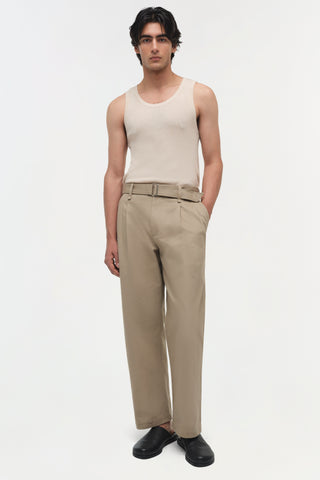 Kent Twill Pleated Pants
