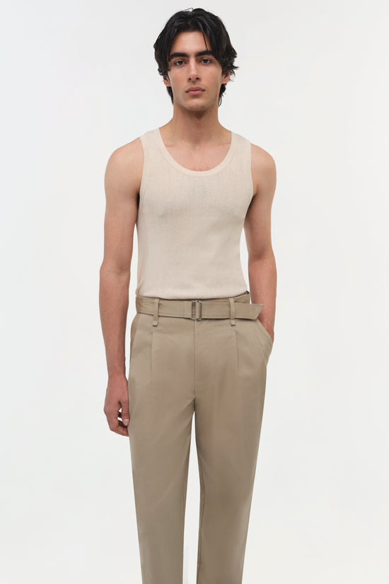Kent Twill Pleated Pants