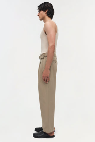 Kent Twill Pleated Pants