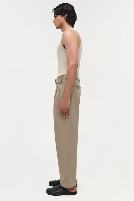 Kent Twill Pleated Pants