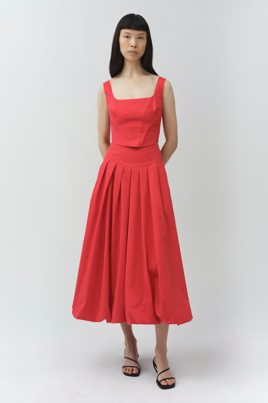 Winsor Cotton Midi Skirt