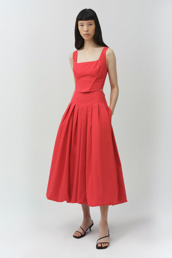 Winsor Cotton Midi Skirt