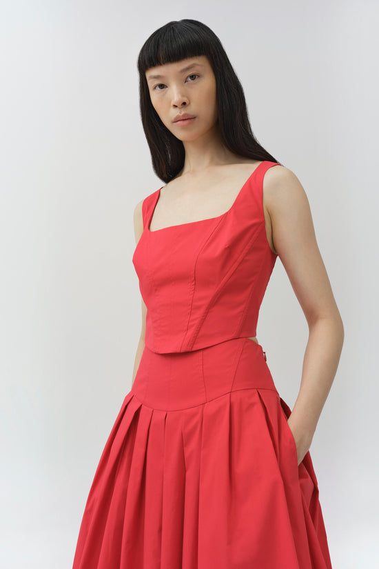 Winsor Cotton Midi Skirt