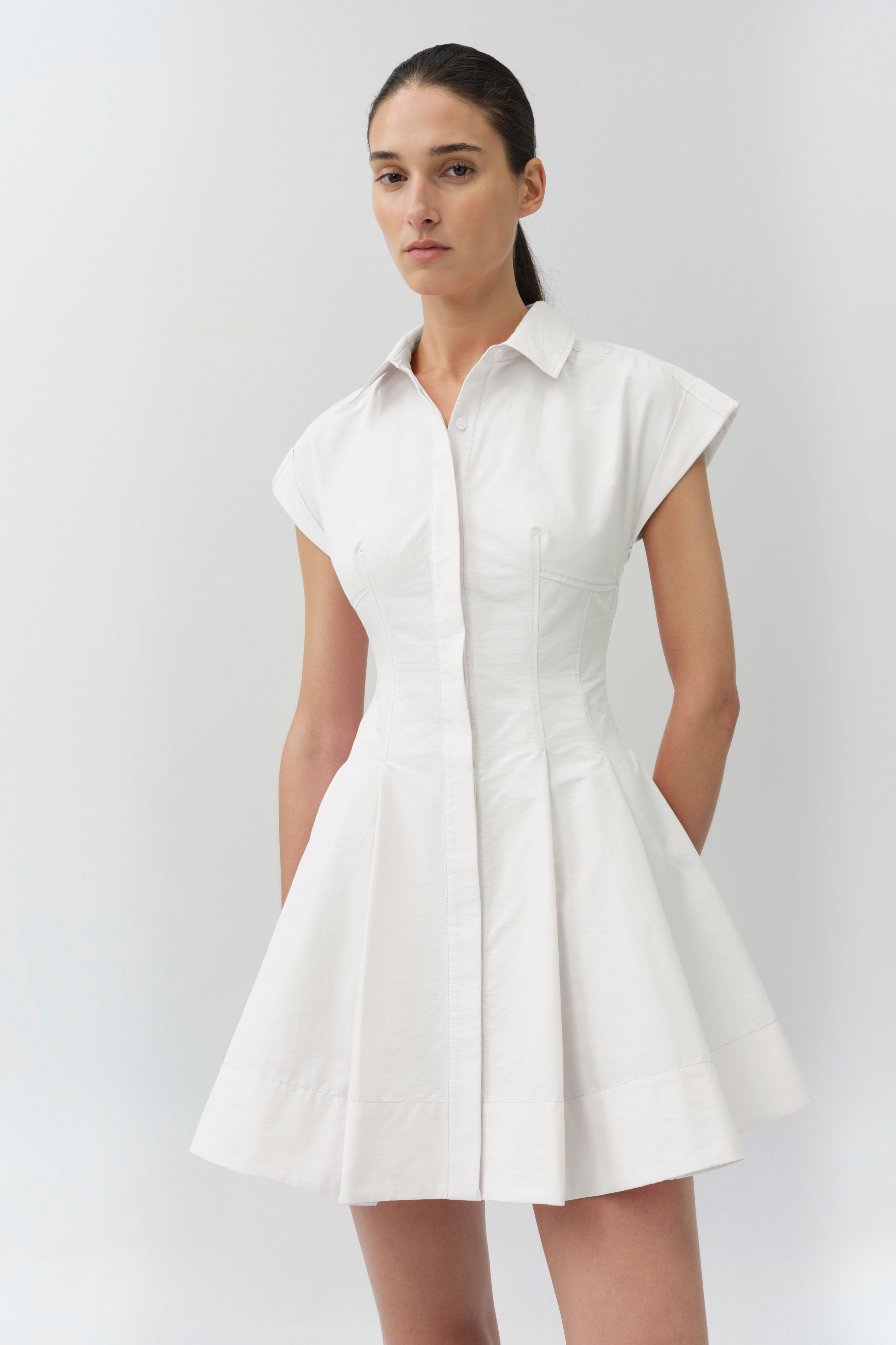 Clemmie Cotton Mini Dress – SIMKHAI Clemmie Cotton Mini Dress – SIMKHAI