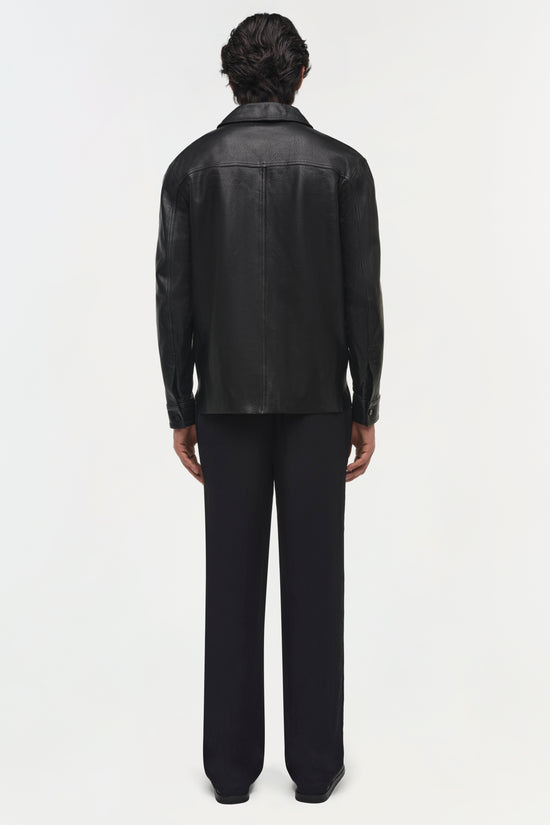 Gibson Leather Shirt Jacket