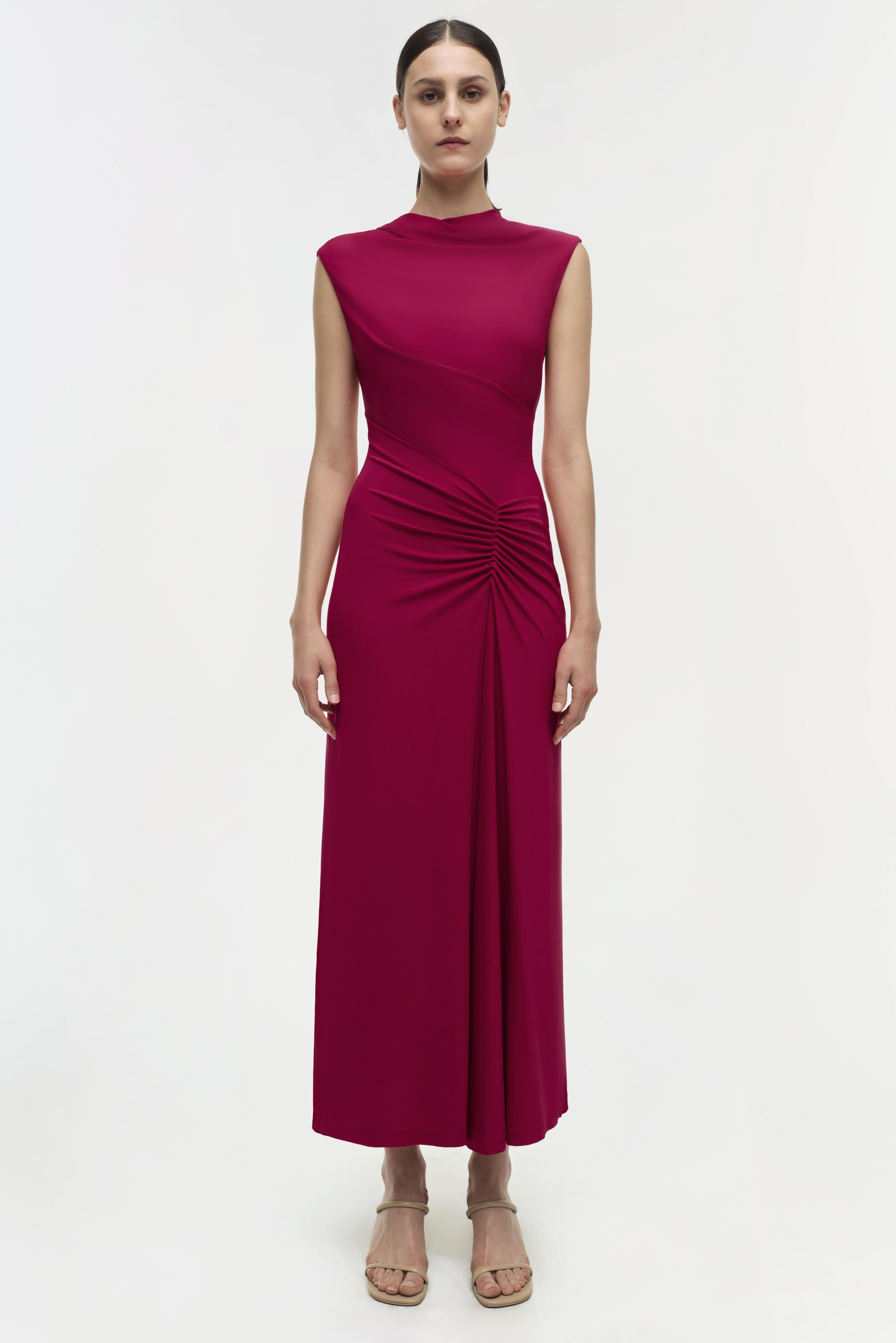 Acacia Dress Cherry Red SIMKHAI - Main Image