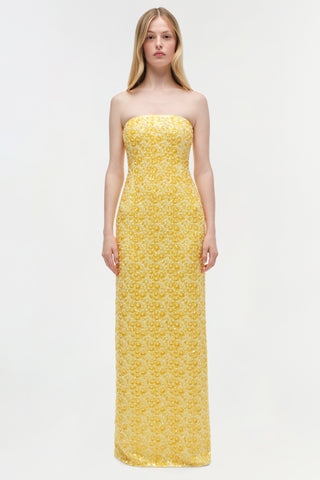 Savia Strapless Embellished Gown