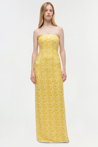 Savia Strapless Embellished Gown