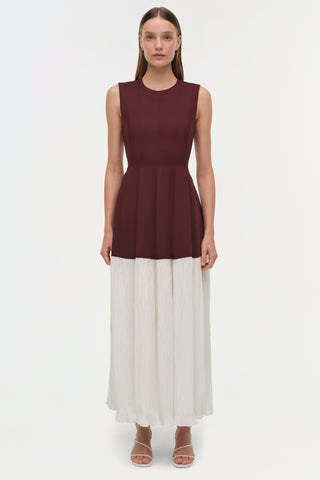 Raleigh Pleated Midi Dress