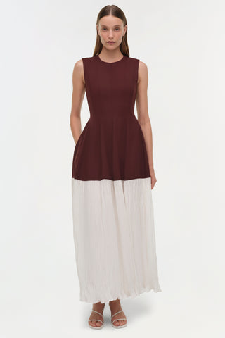 Raleigh Pleated Midi Dress