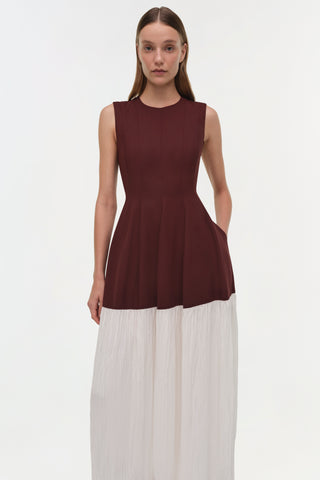 Raleigh Pleated Midi Dress
